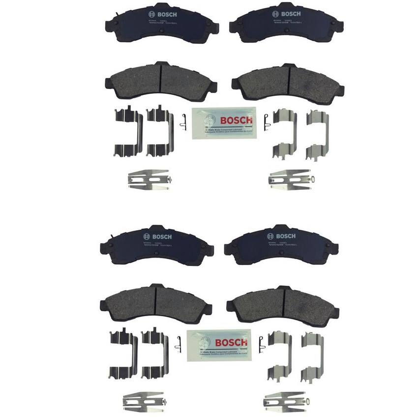 Saab Disc Brake Pad Set Kit - Front and Rear (Ceramic) 12497782